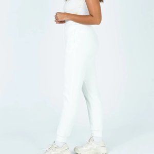 Princess Polly Nwt Women's comfy lounge wear PANTS white